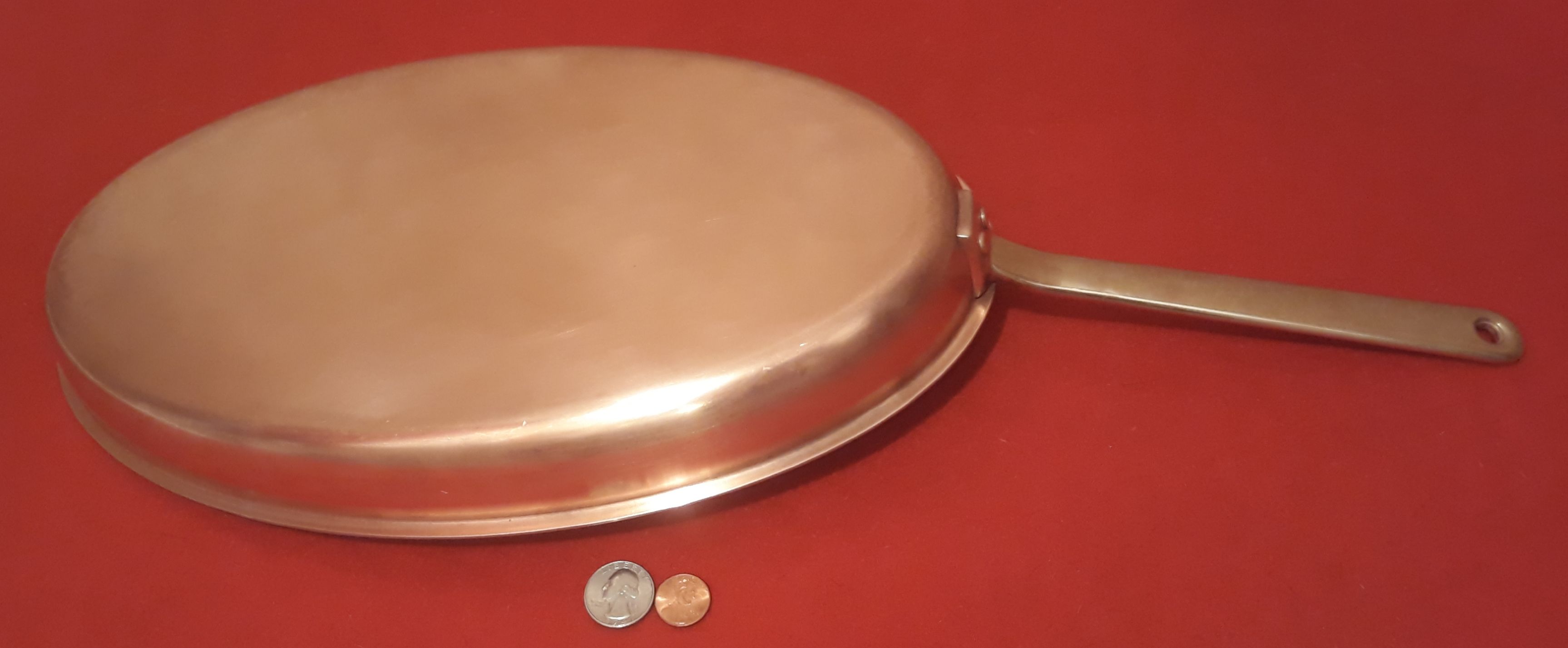 Vintage Copper and Brass Metal Pan, Heavy Duty Pan, 22" Long and 14 1/2" x 8 1/2" Pan Size, Weighs about 2 1/2 Pounds, Fish Pan, Heavy, Quality