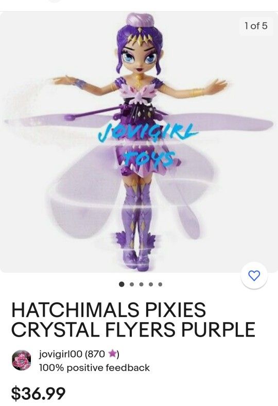 HATCHIMALS PIXIES CRYSTAL FLYERS PURPLE