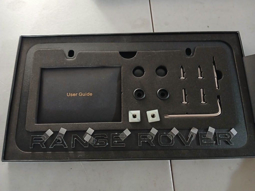 Range Rover License Plate Frame Kit