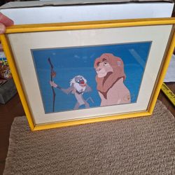 Vintage 1995 The Lion King 11x14 Lithograph Disney Store Exclusive

- FRAMED