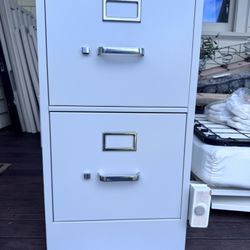 Free White File Cabinet-2 Drawer
