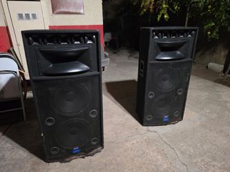 Dj setup super loud , 15”inch speakers