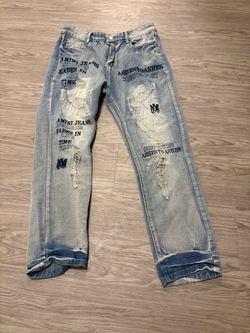 Size 32 Amiri Ashes to Ashes Distressed Jeans