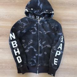 Bape Hoodie Black Grey 2018 