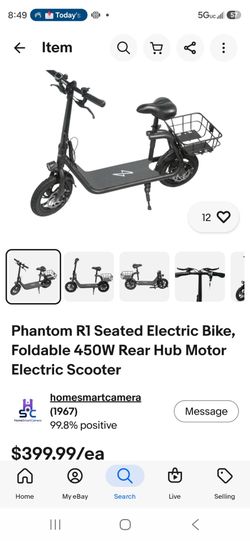 Phantom r1  electric  scooters   priced to sell