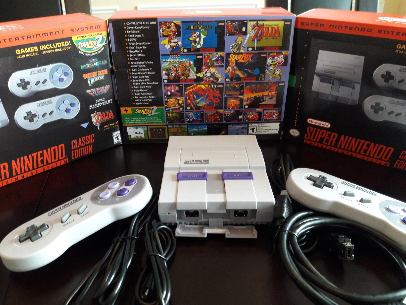 Super Nintendo Snes Mini 21 Classic Games Installed! Super Mario World, Mario Kart, Zelda & More! HDMI & 2 Controllers! $210!
