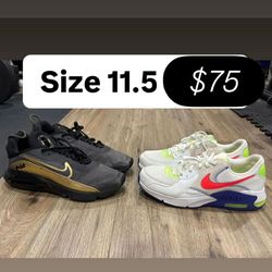 Nike air max size 11.5 both for $75