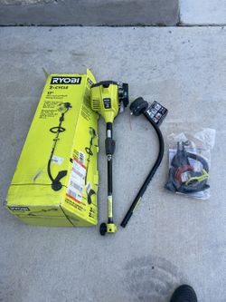 RYOBI 2-Cycle 17" 25cc Curved Shaft String Trimmer RY252CS - BRAND NEW Open Box - TESTED