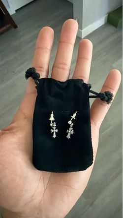 Chrome Hearts Stack Drop Earrings