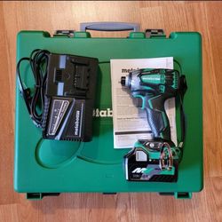 New Metabo Hpt 36v Triple Hammer Impact Driver Kit with Battery, Charger and Case. Brushless Cordless IP56. $130 Firm Pickup Only