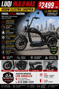 ⚡️ LUQI HL6.0 MAX ELECTRIC CHOPPER ⚡️