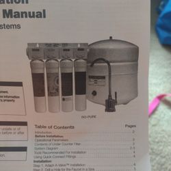 RO-PURE Watts Water Filtration System 