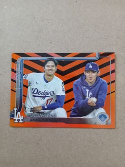 Roki Sasaki Shohei Ohtani Dodgers Baseball Card 