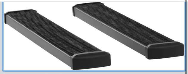 LUVERNE 415054-401441 Grip Step Black Aluminum 54-Inch Truck Running Boards, Select Chevrolet Silverado, GMC Sierra 1500, 2500, 3500 HD  Hardware for 