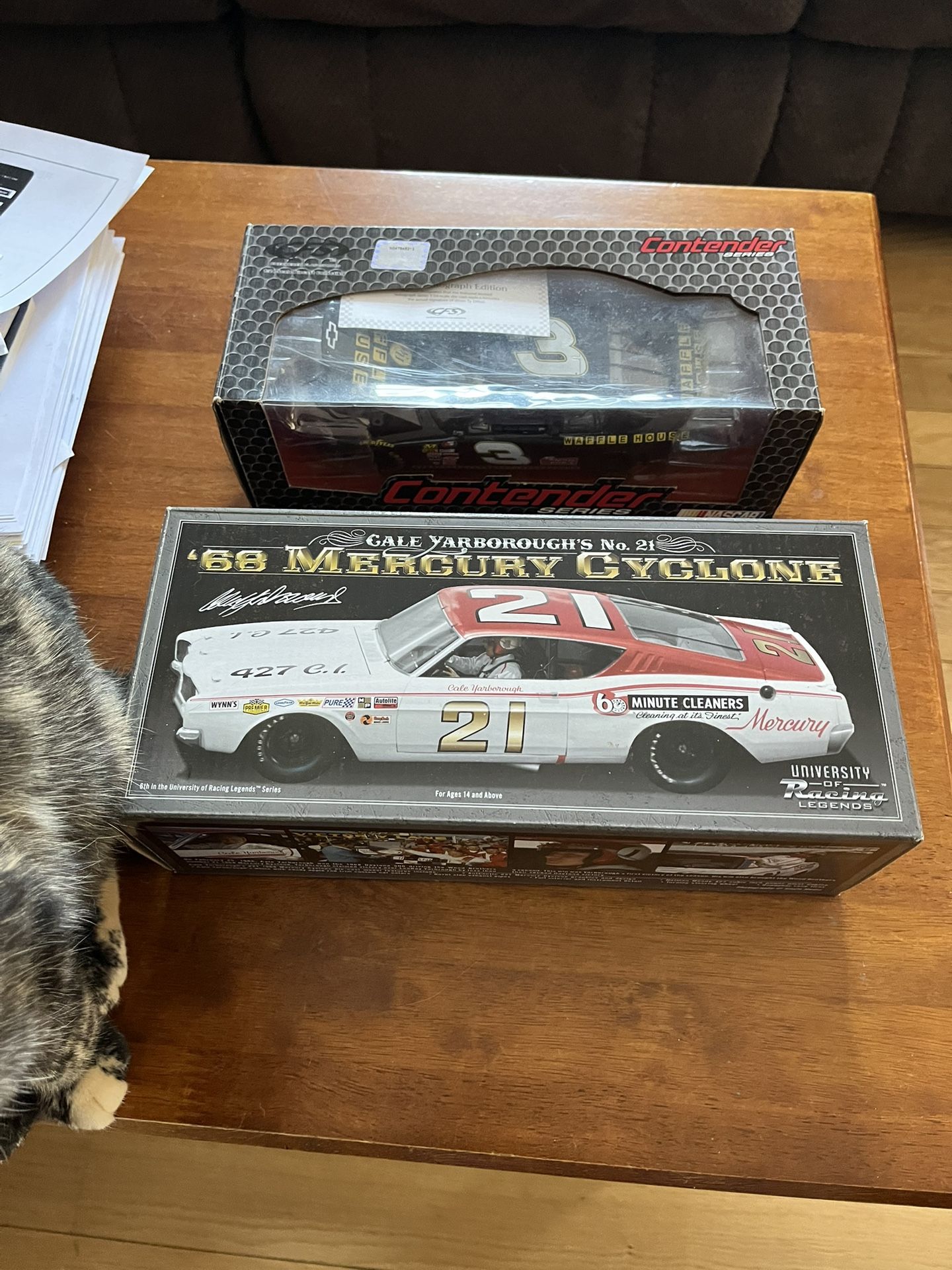 Diecast autographed race cars 1/24 scale