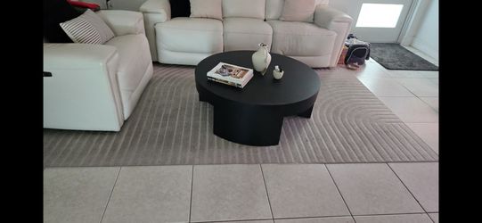 Beige/Cream 5x8 Rectangular Indoor/Outdoor Area Rug