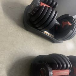 BOWFLEX DUMBELLS ADJUSTABLE 52.5 