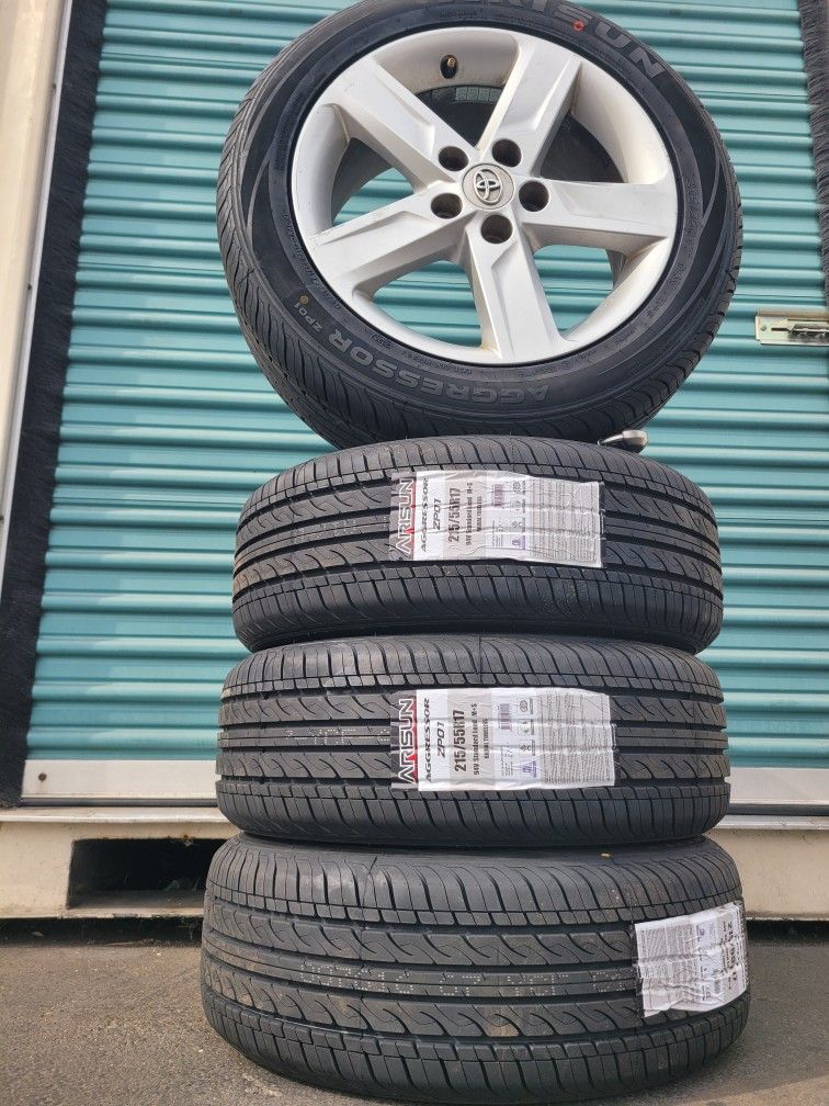 17" Rims Toyota Camry Llantas Nuevas 215 55 17