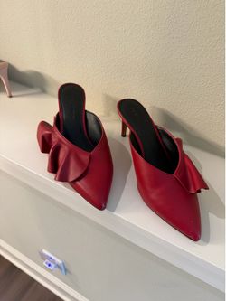Rebecca Minkoff Mules Shoes red size 8