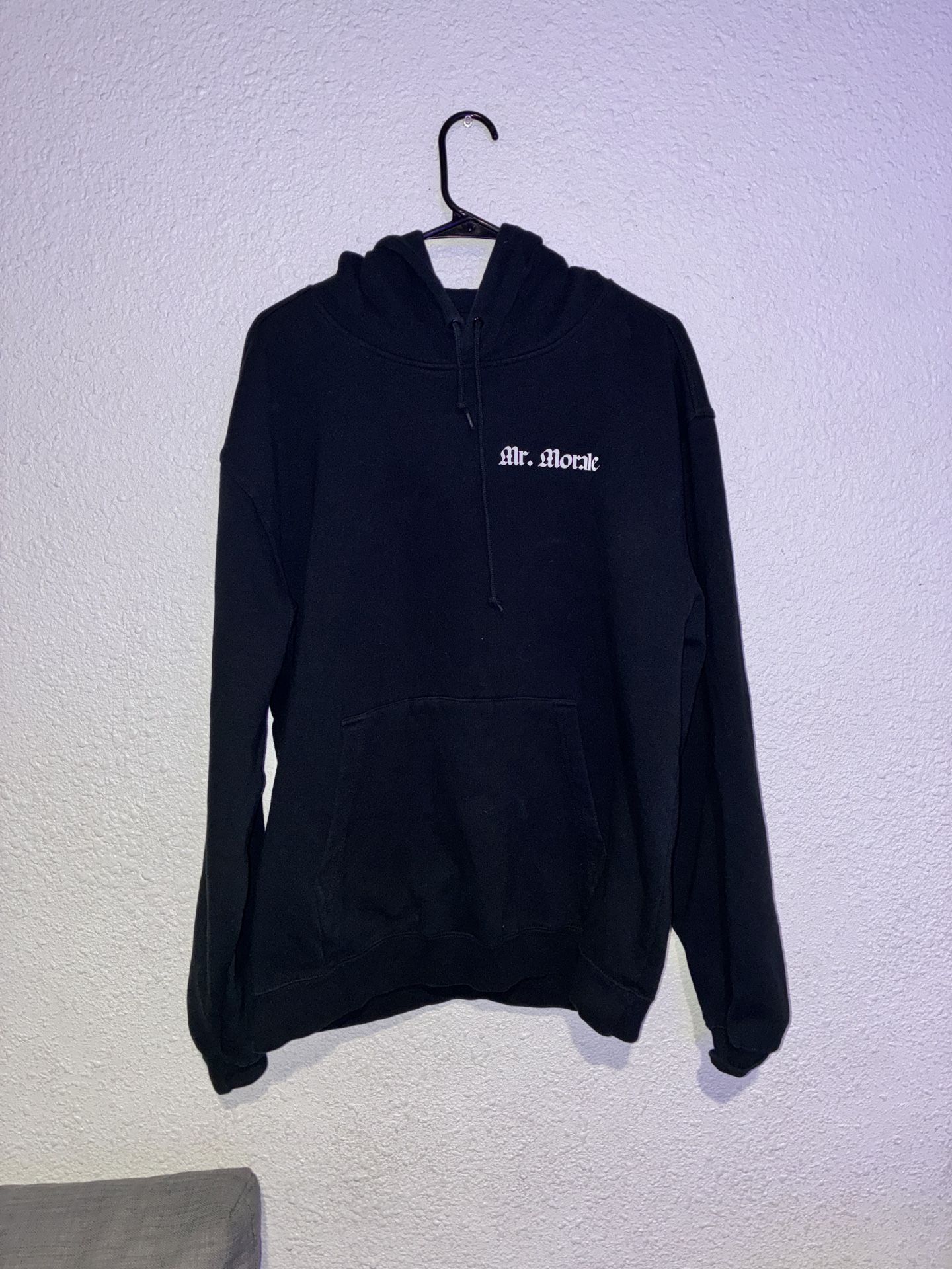 Kendrick Lamar Hoodie Mens Large Black Big Steppers Tour Mr. Morale Hip Hop Rap