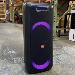 Dual 6” Bluetooth Rechargeable Speaker with Karaoke Function