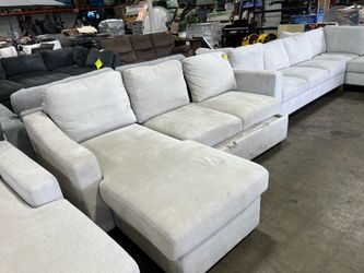 Pull out sofa bed in beige color