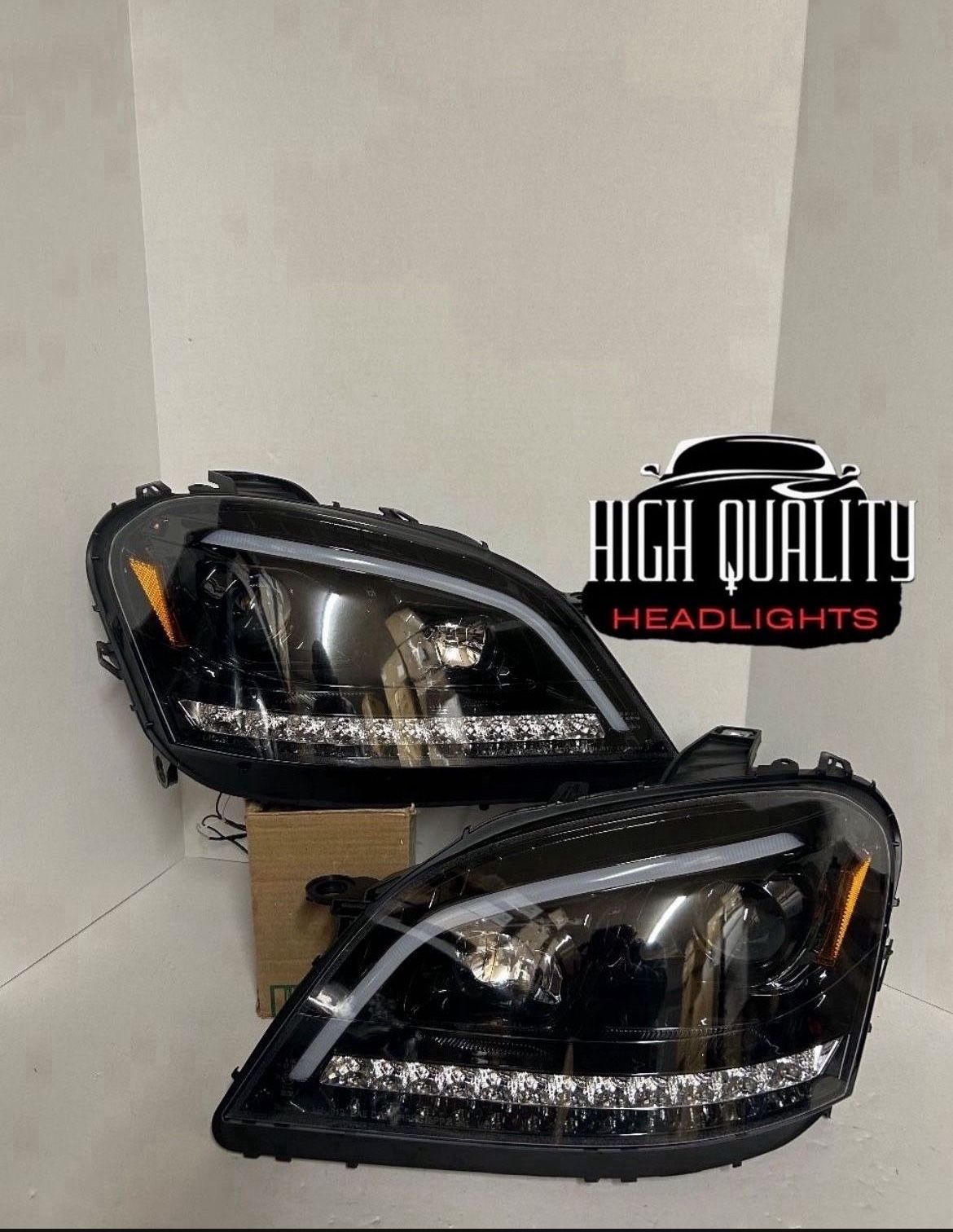 Benz ML 2006. 2008 Headlights.
