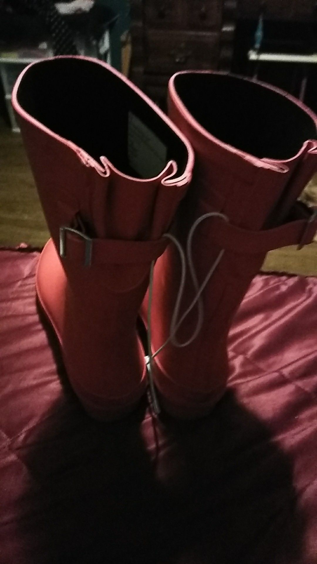 Red Rain boots