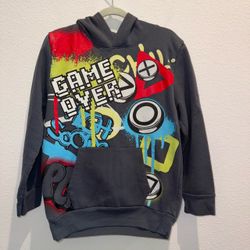 Boys Game Over Graphic Hoodie