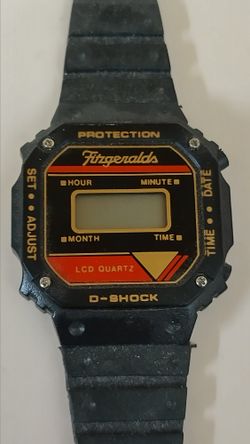 Fitzgerald's D-Shock protection LCD quartz watch. Vintage. Not tested. Sold as is.