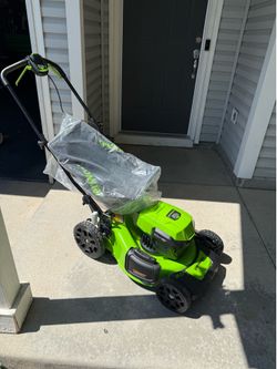 Green works lawnmower