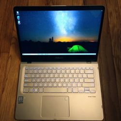 Fast! Asus 14" Touchscreen 2 in 1 Laptop/Tablet Intel Quad Core i5-8250U 1.6/3.4 GHz Turbo 8 GB Ram 1000 GB HD 1080P Full HD Webcam HDMI USB C Win 10