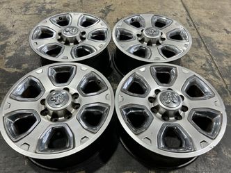(4) OEM 2016 Ram Dodge 2500 pickup WHEELS SRW 20x8 aluminum RIMS 8X6.5