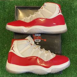 Jordan Cherry 11s size 10.5  USED But Clean 