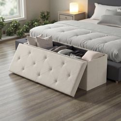 New In Box Storage Ottoman 43 Inches