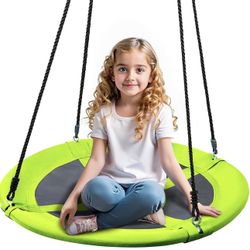 TURFEE Swing for Outdoor Swing Set - Pack of 1 Swing Seat Replacement Kit with Heavy Duty Chains - Backyard Swingset Playground Accessories for Kids (
