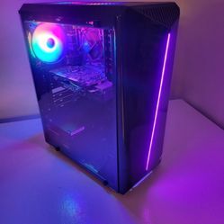 Gaming Pc With Monitor And Insignia Desktop Speakers 