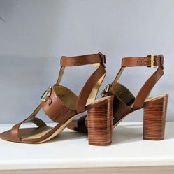 Size 9.5 Michael kors block heel sandals