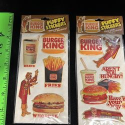  Burger King Puffy Stickers