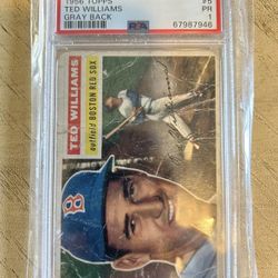 1956 Topps Ted Williams Gray back #5 PSA 1