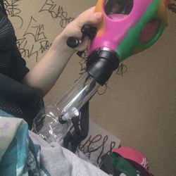 Weed gas mask. 