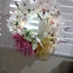 I Custom Make These Wreaths For Any Occasion $15 to $65 depends On Size And How Much Stuff U Want On It  And U Can Bring Ur Own Memories & Decorations