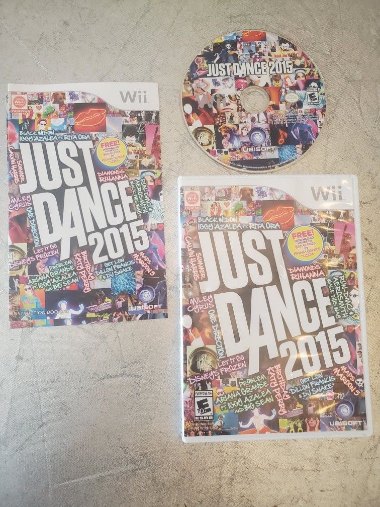 Just Dance 2015 for Nintendo wii video game system  CIB