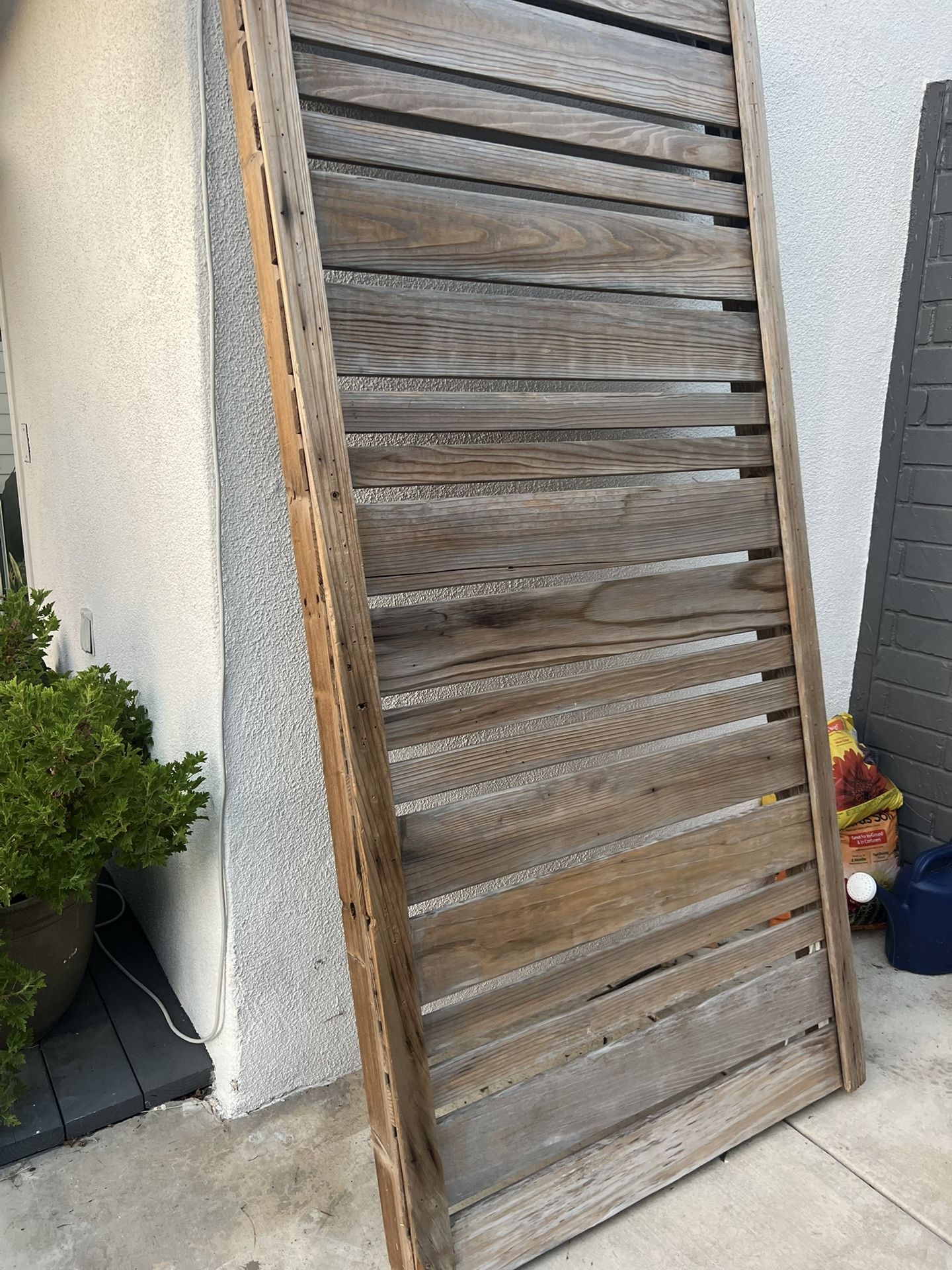 Redwood Fence / Wood Divider