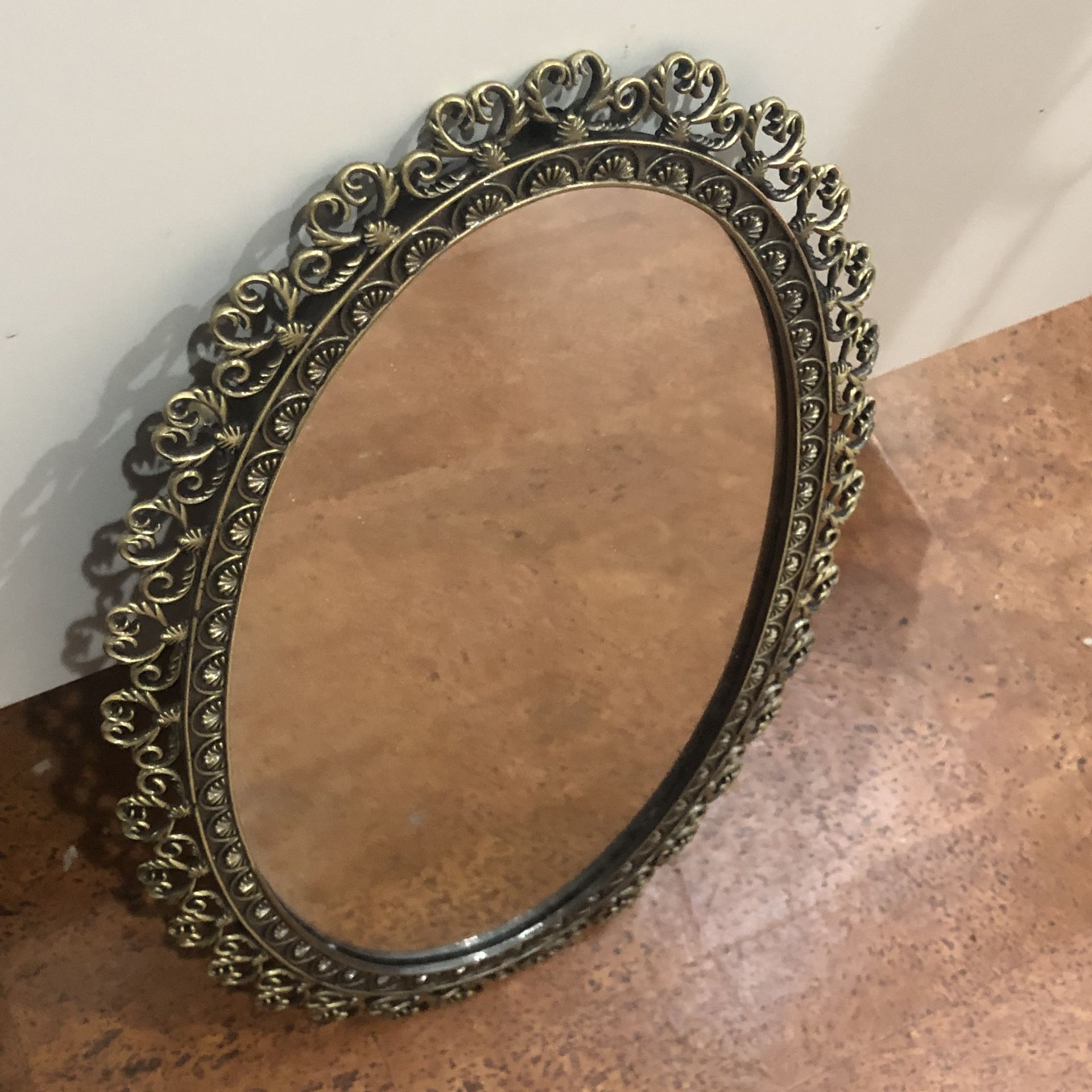Small vintage wall mirror