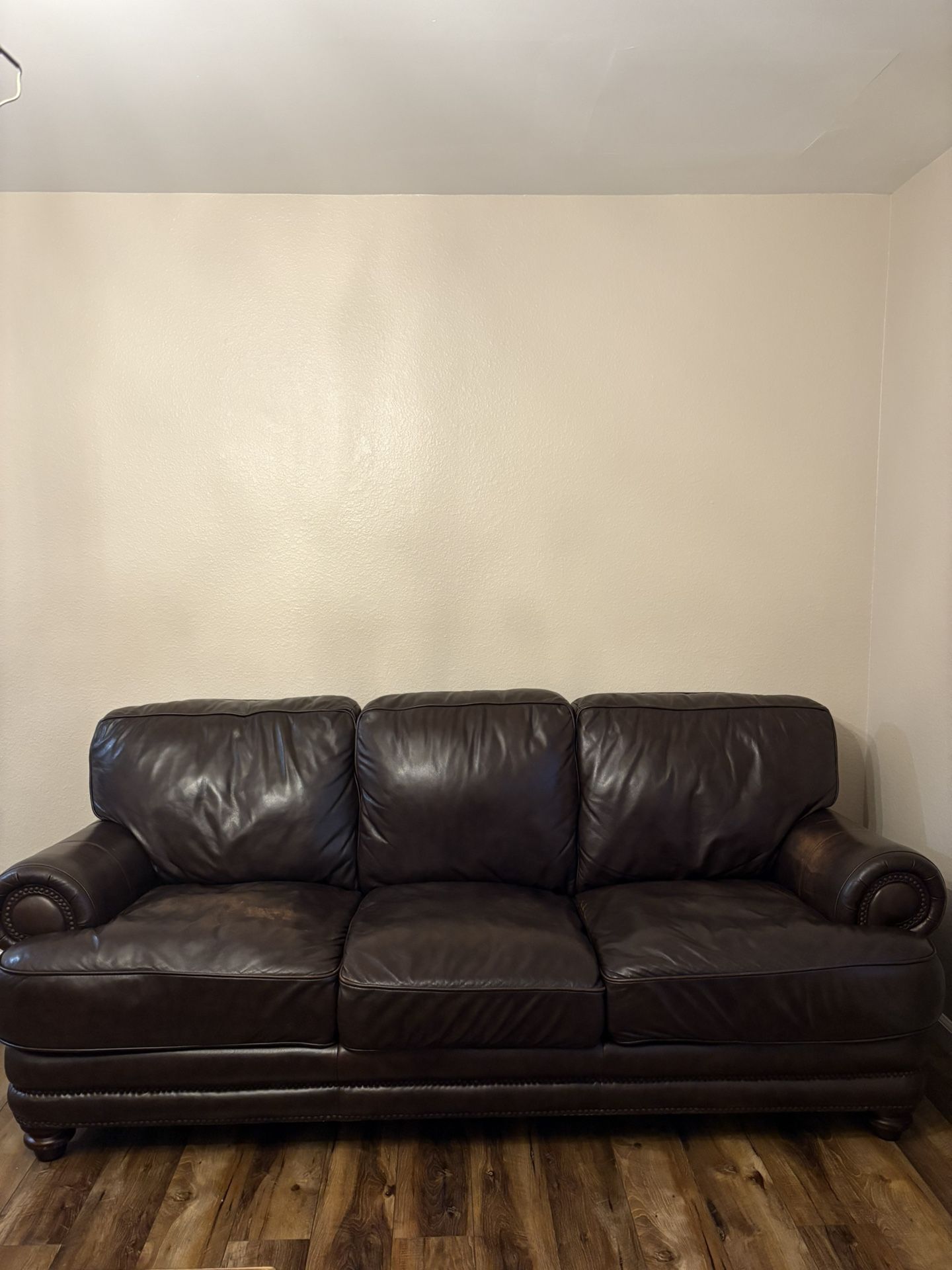 Authentic Leather Couch Set