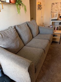 Gray Upholstered Sofa Set