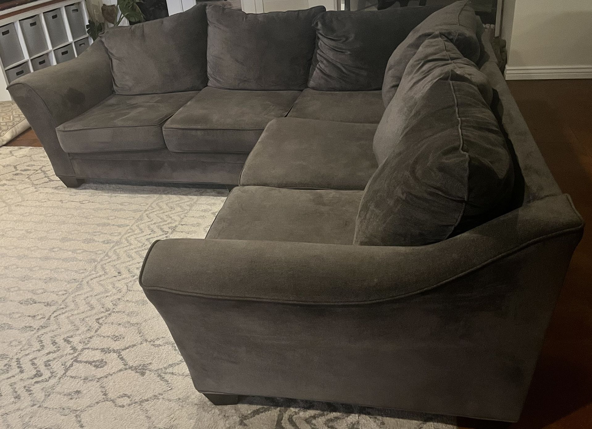 Over Stuffed Sectional Couch 