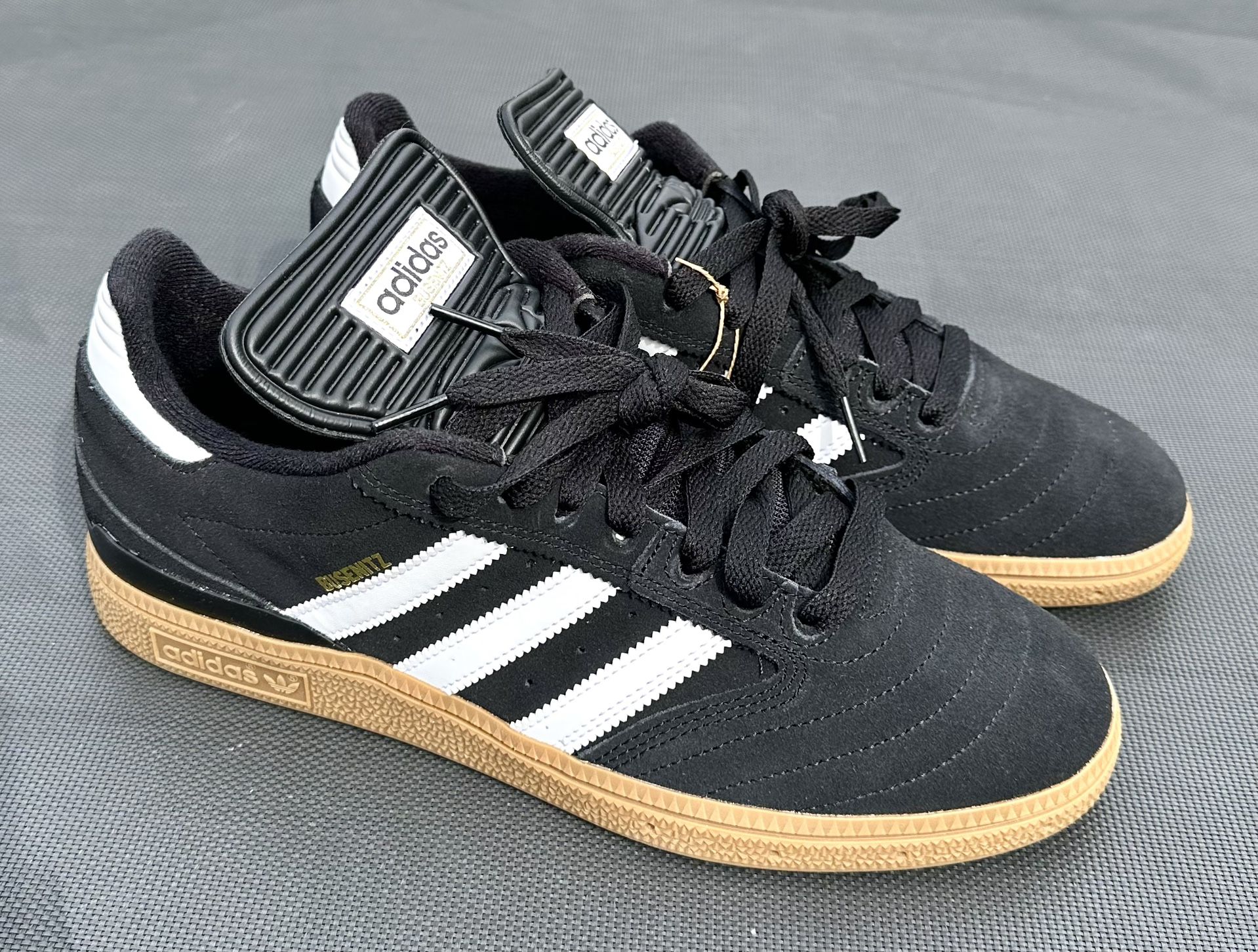New Adidas Original Busenitz Classic Black White Skateboarding Shoes Men's Size 10