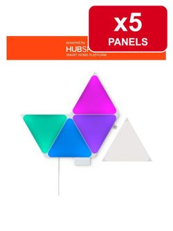 EcoSmart SQHDK03-5TW Smart Color Changing Triangle LED Light Panels 5 Pack